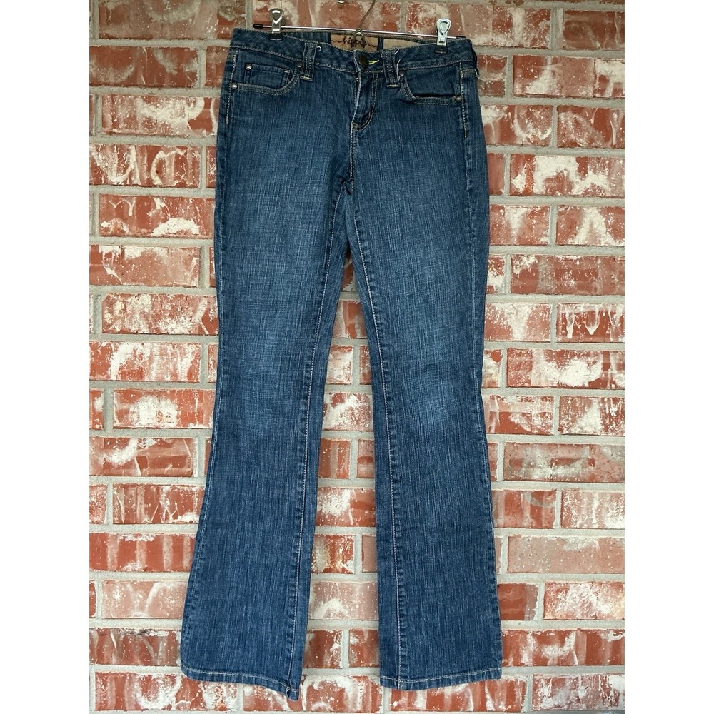 Hippie Joplin Boot Cut Women's Jeans 27x32 Low Rise Stretch Denim Blue Jeans Y2K
